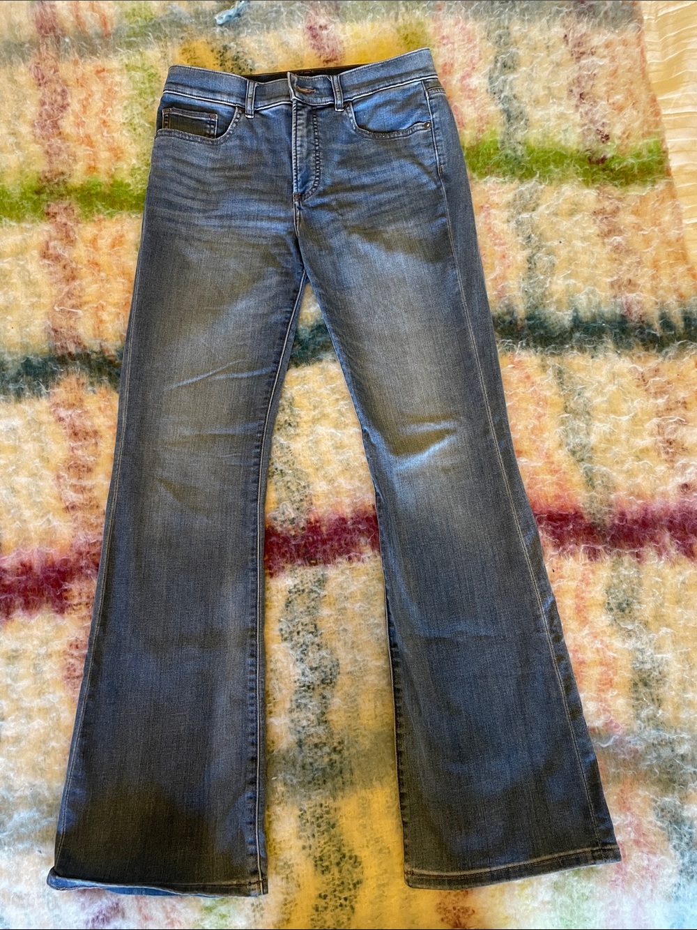 Express Women's Dark Wash Flare Jeans